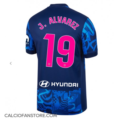 Maglia Calcio Atletico Madrid Julian Alvarez #19 Terza Divisa 2024-25 Manica Corta